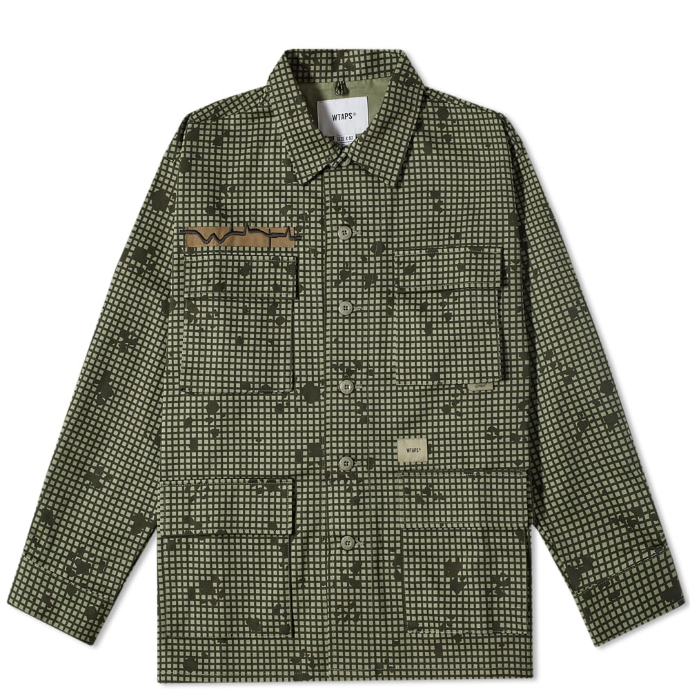 Яке WTAPS Jungle Brain Camo Jacket Зелено | 212WVDT-SHM03-CMO, 0