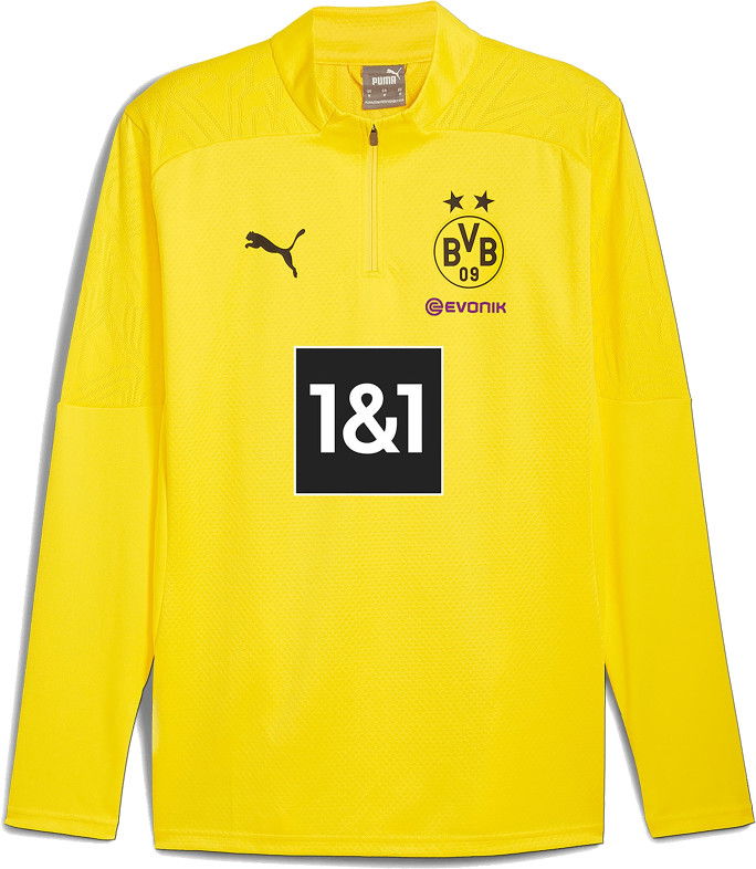 Суитчър Puma Puma BVB Training 1/4 Zip Top Жълто | 946269-01