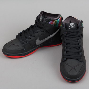 Кецове и обувки Nike SB Dunk High Premium Черно | 313171-028, 2