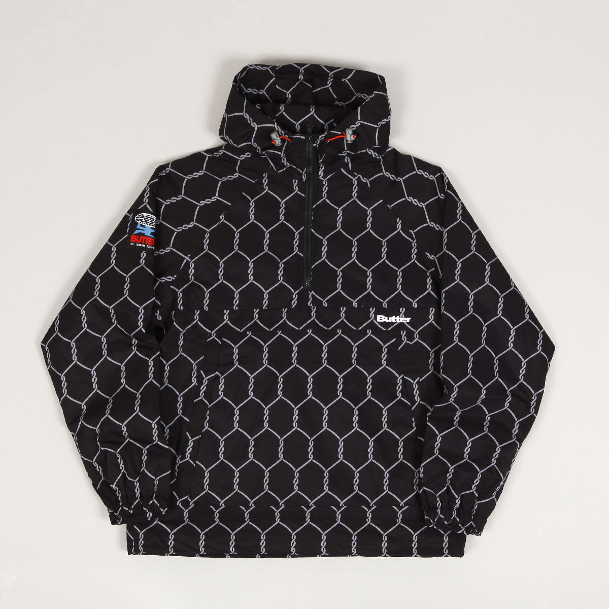 Яке Butter Goods Chain Link Anorak Jacket "Black" Черно | butter-goods-chain-link-alpine-anorak-jacket-black, 1