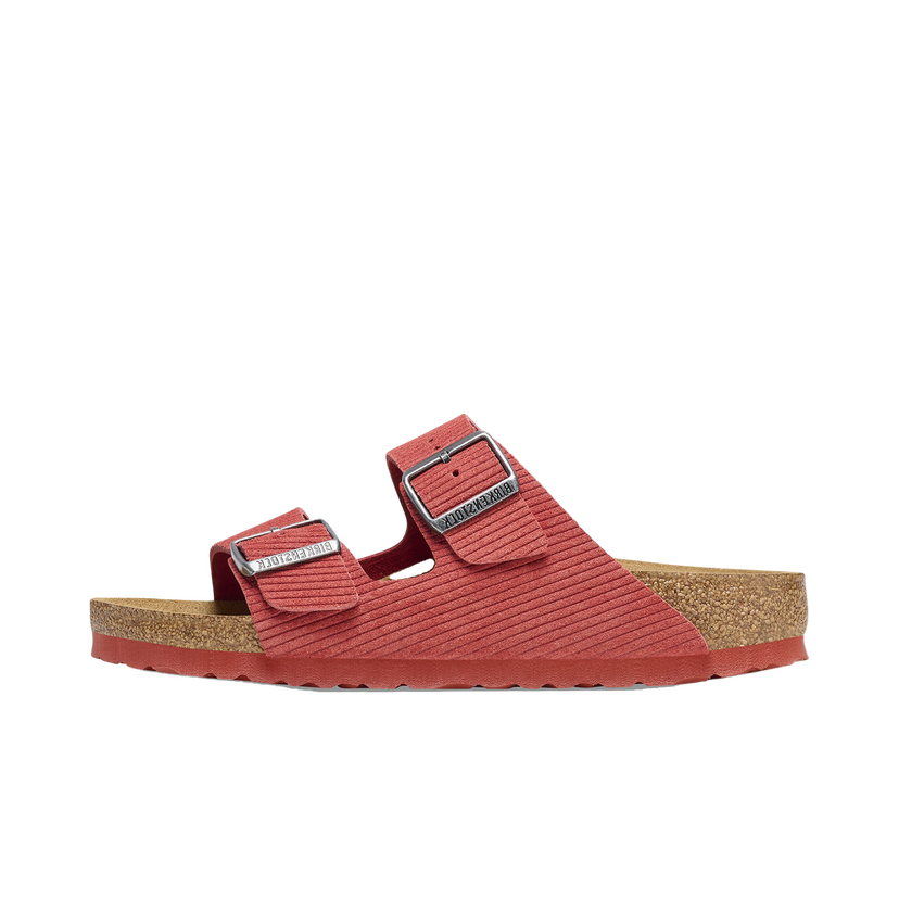 Кецове и обувки Birkenstock Arizona Embossed Corduroy Suede Sienna Red Розово | 1026145/1026102