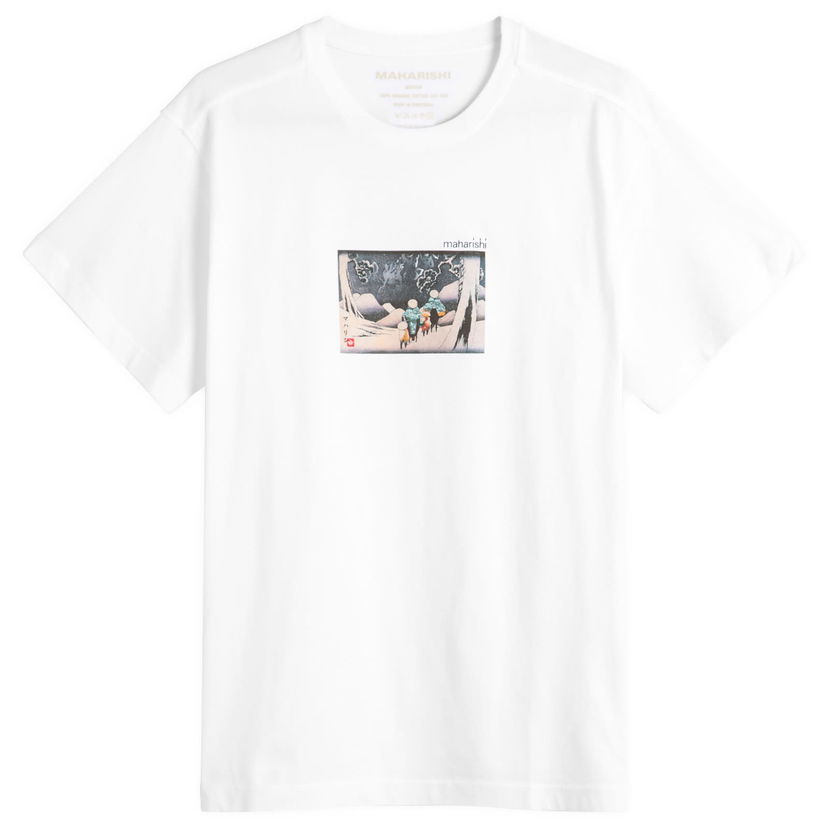 Тениска Maharishi Maharishi Travellers In Snow Graphic Tee, Size Large Бяло | 2213-WHT