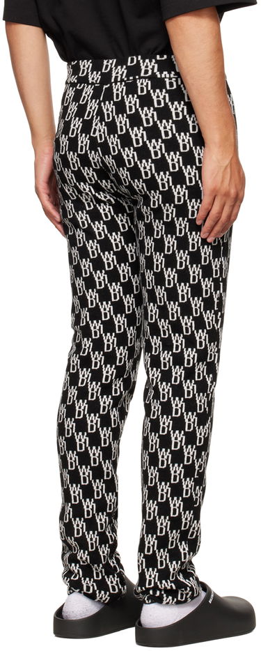 Клинове We11done We11done Jacquard Lounge Pants Черно | WD-KP9-20-096-W-BK, 2