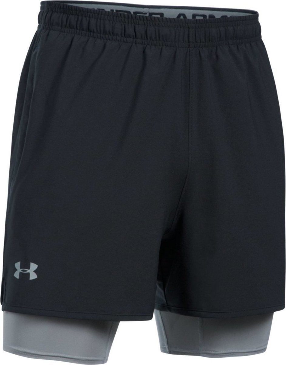 Къси панталони Under Armour Qualifier 2-in-1 Shorts Черно | 1289625-001, 0