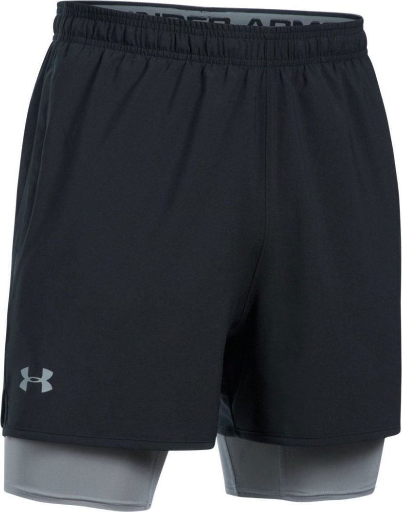 Къси панталони Under Armour Qualifier 2-in-1 Shorts Черно | 1289625-001