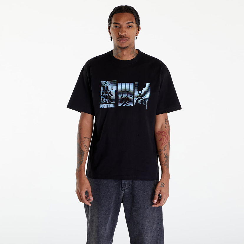 Тениска Patta Glitch T-Shirt UNISEX Черно | POC-SS24-1000-290-0221-001