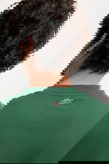 Суитчър Lacoste Tennis Heritage Embroidered Sweatshirt Зелено | SH5888, 4