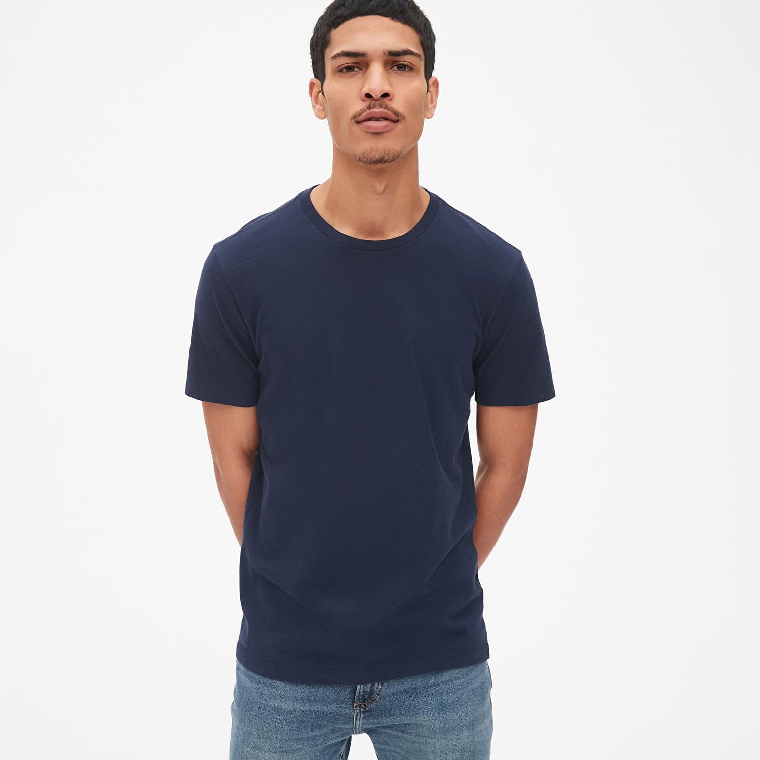 Тениска GAP Basic Tee Tapestry Navy Тъмно синьо | 440775-01, 0