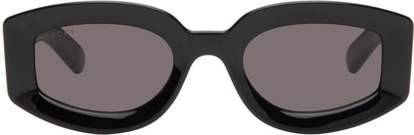 Слънчеви очила Gucci Black Geometric Frame Sunglasses Черно | GG1719S-001, 0