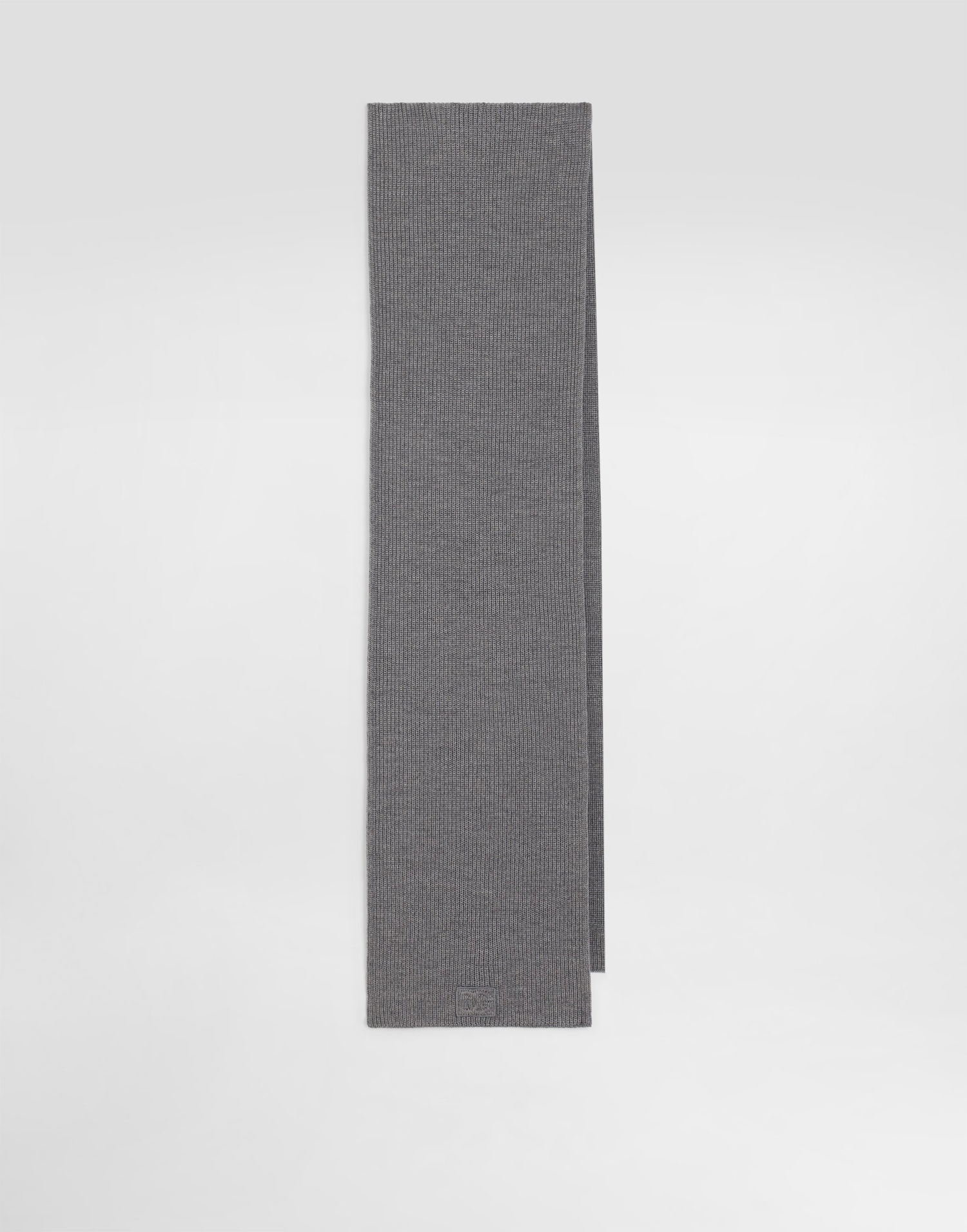 Шал Dolce & Gabbana Dolce & Gabbana Wool Knitted Scarf Сиво | GX13KZJDVCIS8292, 0