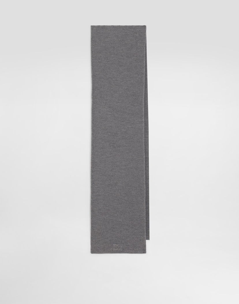 Шал Dolce & Gabbana Dolce & Gabbana Wool Knitted Scarf Сиво | GX13KZJDVCIS8292