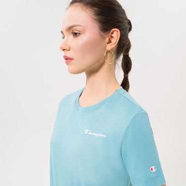 Поло тениска Champion Crewneck Tee Тюркоазено | 115426BS157, 3