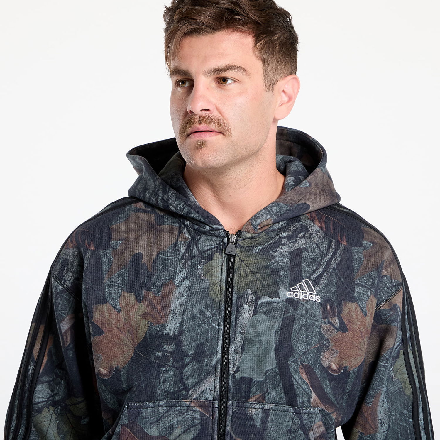 Суитчър adidas Originals Camo Hooded Full-Zip Black Черно | JY2775, 1