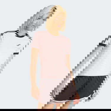 Тениска adidas Performance T-Shirt 3-Stripes Slim Розово | KC9016, 0