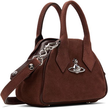Дамска чанта Vivienne Westwood Mini Suede Yasmine Bag Кафяво | 5C010005W-L007E-, 1