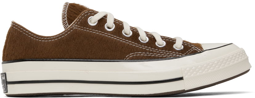 Кецове и обувки Converse Chuck 70 Premium Leather Кафяво | A13837C