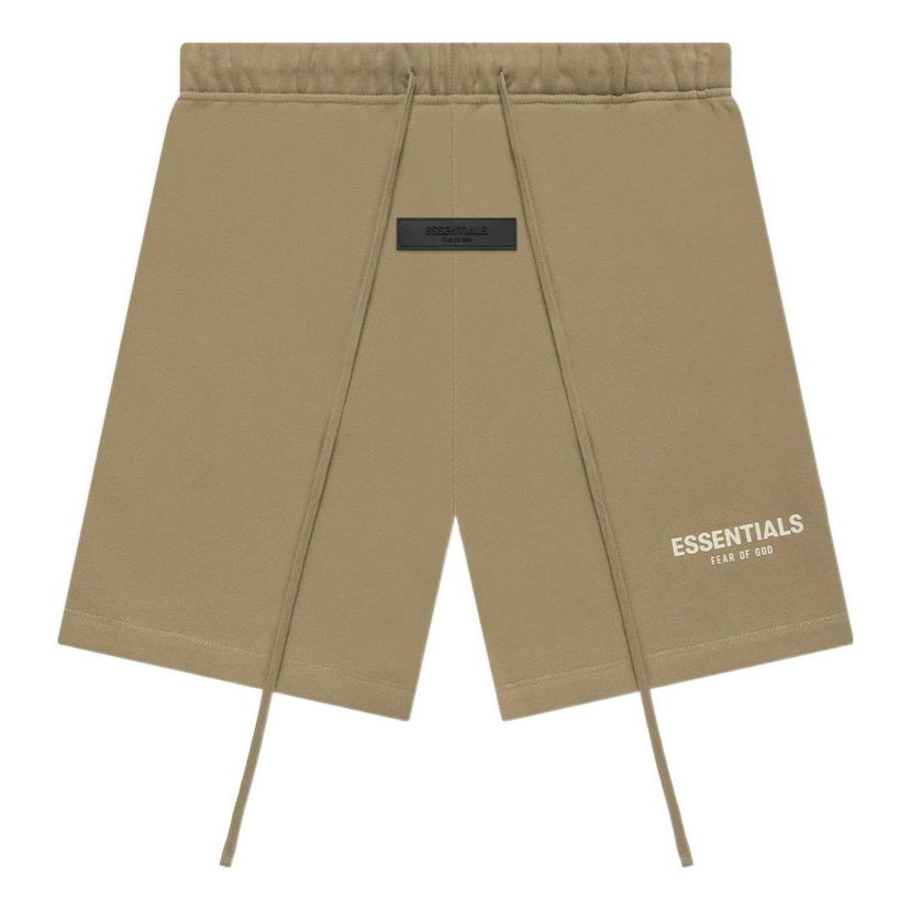 Къси панталони Fear of God Essentials Logo Sweatshorts Кафяво | FOG-SS22-400
