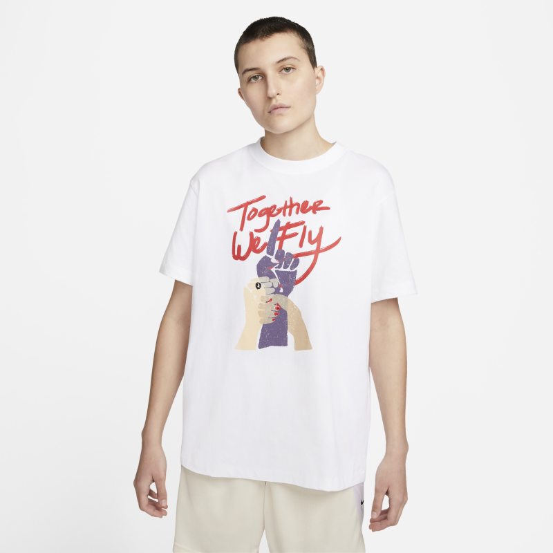 Тениска Nike Swoosh Fly T-Shirt Бяло | DR2595-100, 0