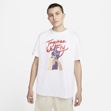 Тениска Nike Swoosh Fly T-Shirt Бяло | DR2595-100, 0