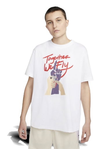 Тениска Nike Swoosh Fly T-Shirt Бяло | DR2595-100