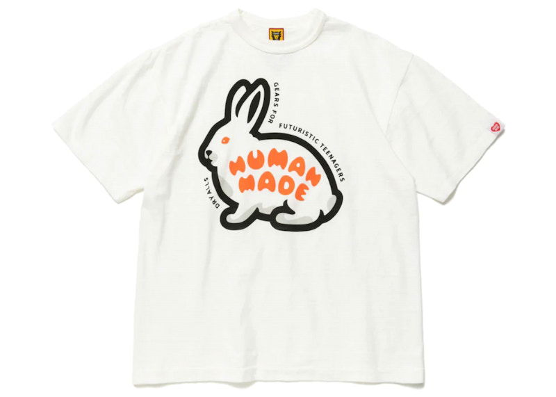 Тениска Human Made Rabbit Graphic T-Shirt Бяло | HM24TE014, 0