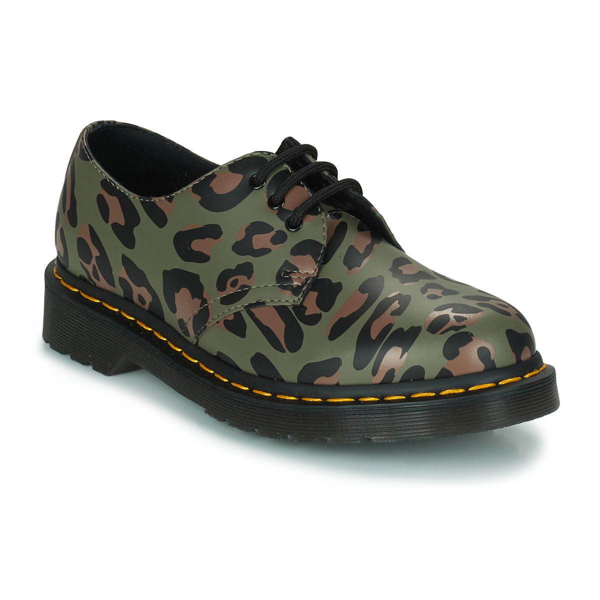 Кецове и обувки Dr. Martens 1461 Smooth Distorted Leopard Зелено | 27686384, 0