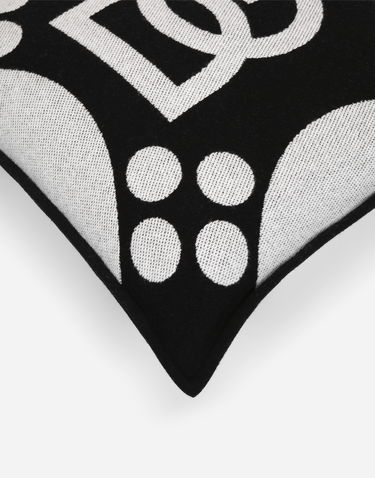 Домашен декор Dolce & Gabbana Dolce & Gabbana DG Logo Wool Jacquard Cushion Medium Черно | TCE008TCAN2U0010, 2