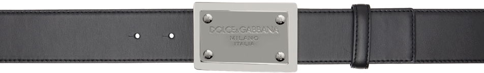 Колани Dolce & Gabbana Black Plaque Belt Черно | BC4777AW576, 0