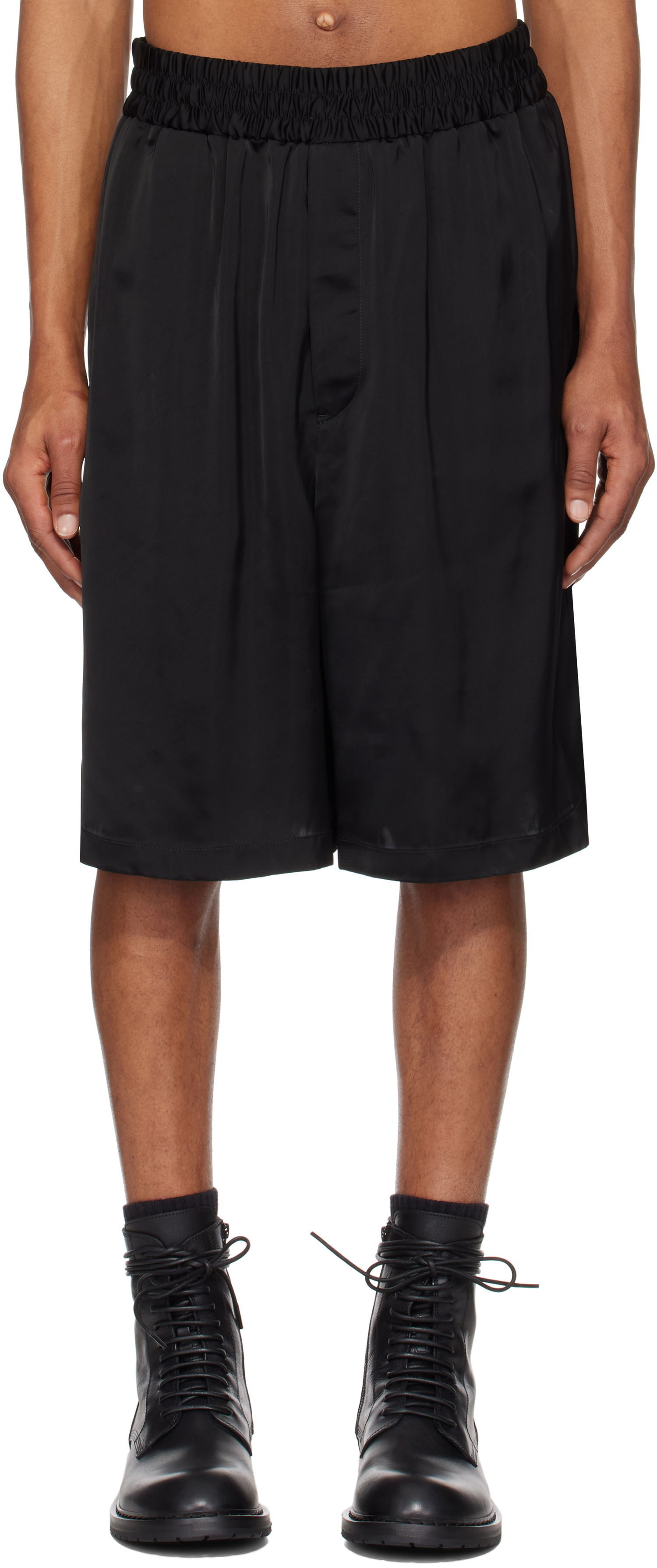 Къси панталони Jil Sander Jil Sander Fluid Viscose Shorts Черно | J23KA0108_J65022, 0