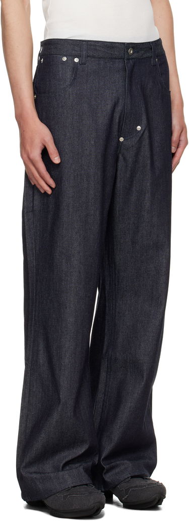 Дънки sage NATION SAGE NATION Straight Rivet Jeans Синьо | S133 STRAIGHT RIVET TROUSER DENI, 1