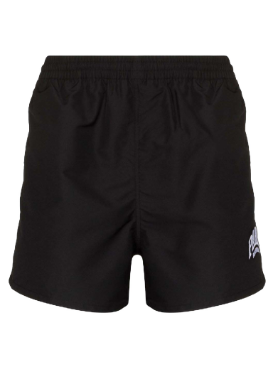 Къси панталони Balenciaga Paris Cities Swim Short Черно | 6896924A8B6