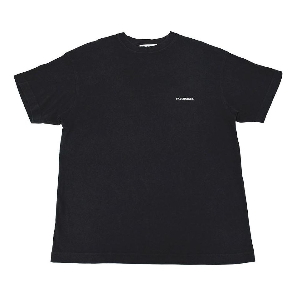 Тениска Balenciaga Balenciaga Small Logo Print T-Shirt Черно | 613969TYK281000, 0
