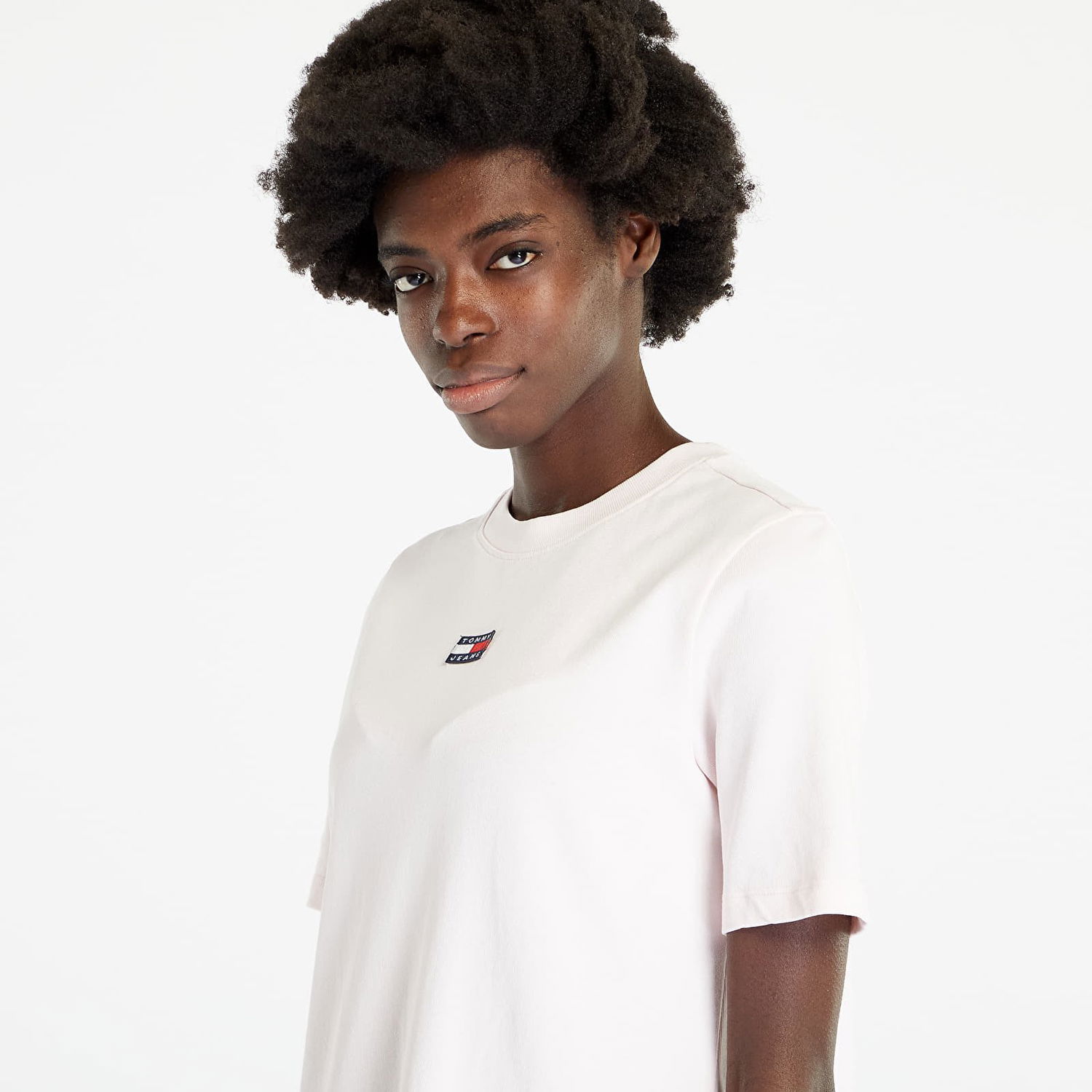 Pокля Tommy Hilfiger Xs Badge T-Shirt Dress Бяло | DW0DW15758 TJ9, 0