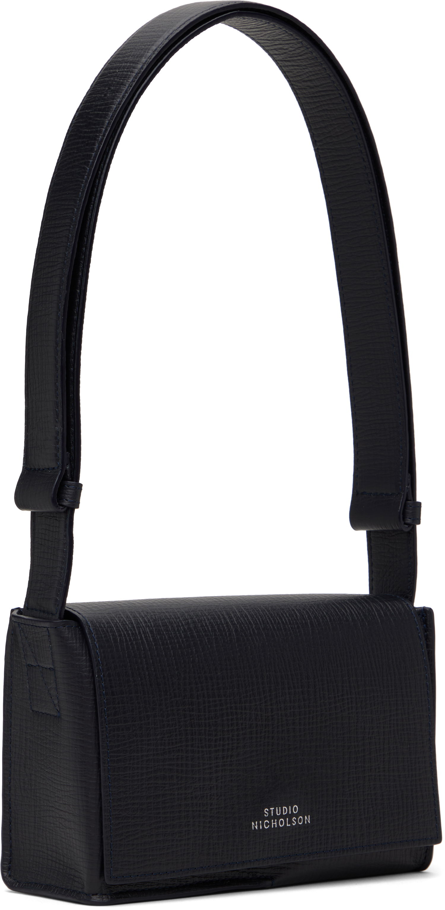 Чанта през рамо Studio Nicholson Studio Nicholson Meshi Mini Leather Bag Тъмно синьо | MESHI SN - 757, 1