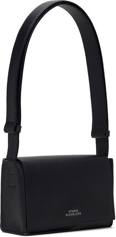 Чанта през рамо Studio Nicholson Studio Nicholson Meshi Mini Leather Bag Тъмно синьо | MESHI SN - 757, 1