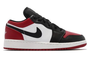 Кецове и обувки Jordan Air Jordan 1 Low "Bred Toe" GS Червено | 553560-612, 0