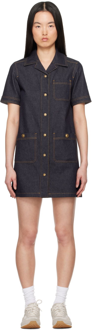 Pокля Moncler Moncler Denim Shirt Dress Синьо | K10932G00007597BH, 0