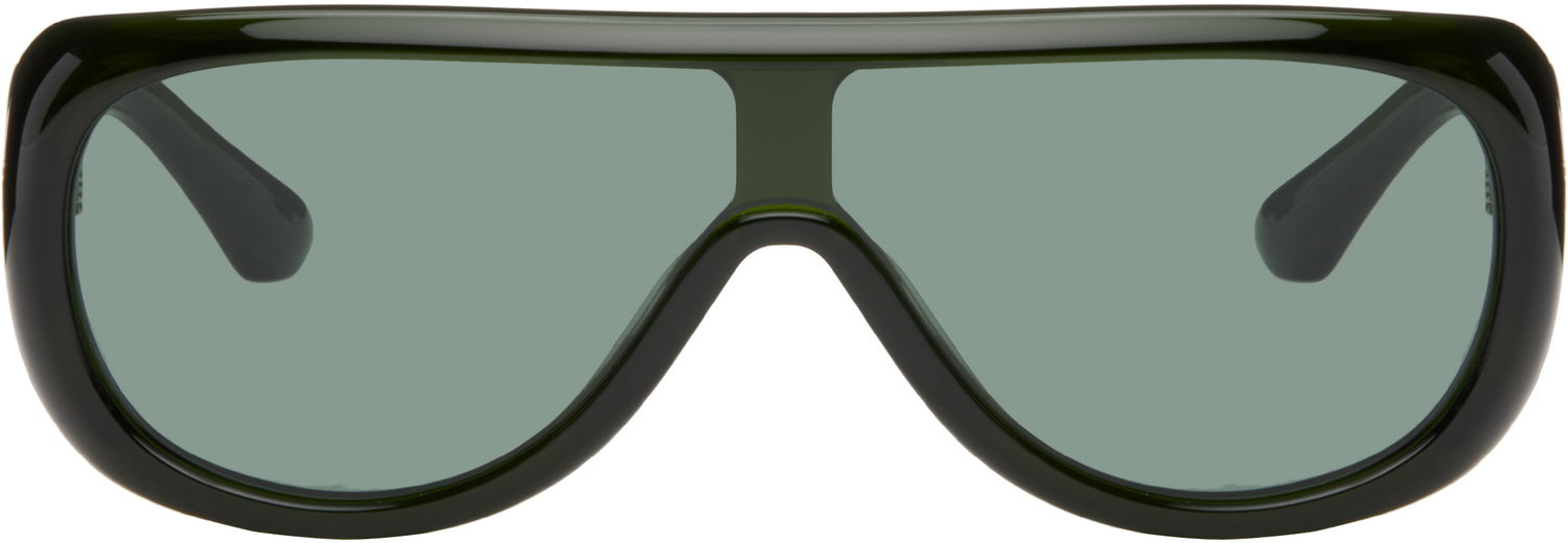 Слънчеви очила Port Tanger Port Tanger Sayf Sunglasses Зелено | SSENSE Exclusive Aviator, 0