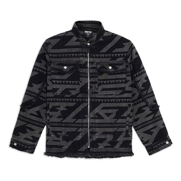 Яке Li-Ning BADFIVE Series Loose Fit Washed Denim Jacket Черно | AJDS037-1