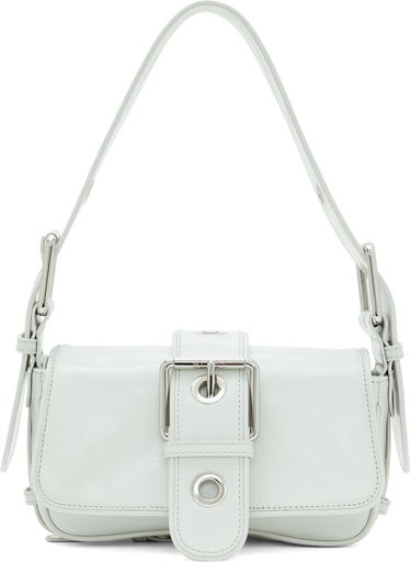 Чанта през рамо BY FAR BY FAR Eloise Creased Leather Shoulder Bag Бяло | MWBSB015CL034WH025PL, 0