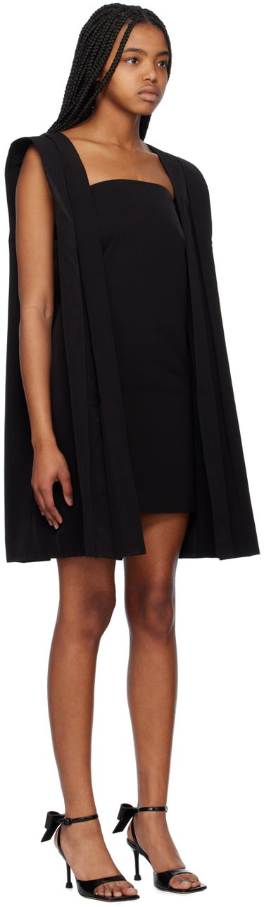 Pокля We11done Pleated Minidress Черно | WD-OP1-23-011-W-BK, 1