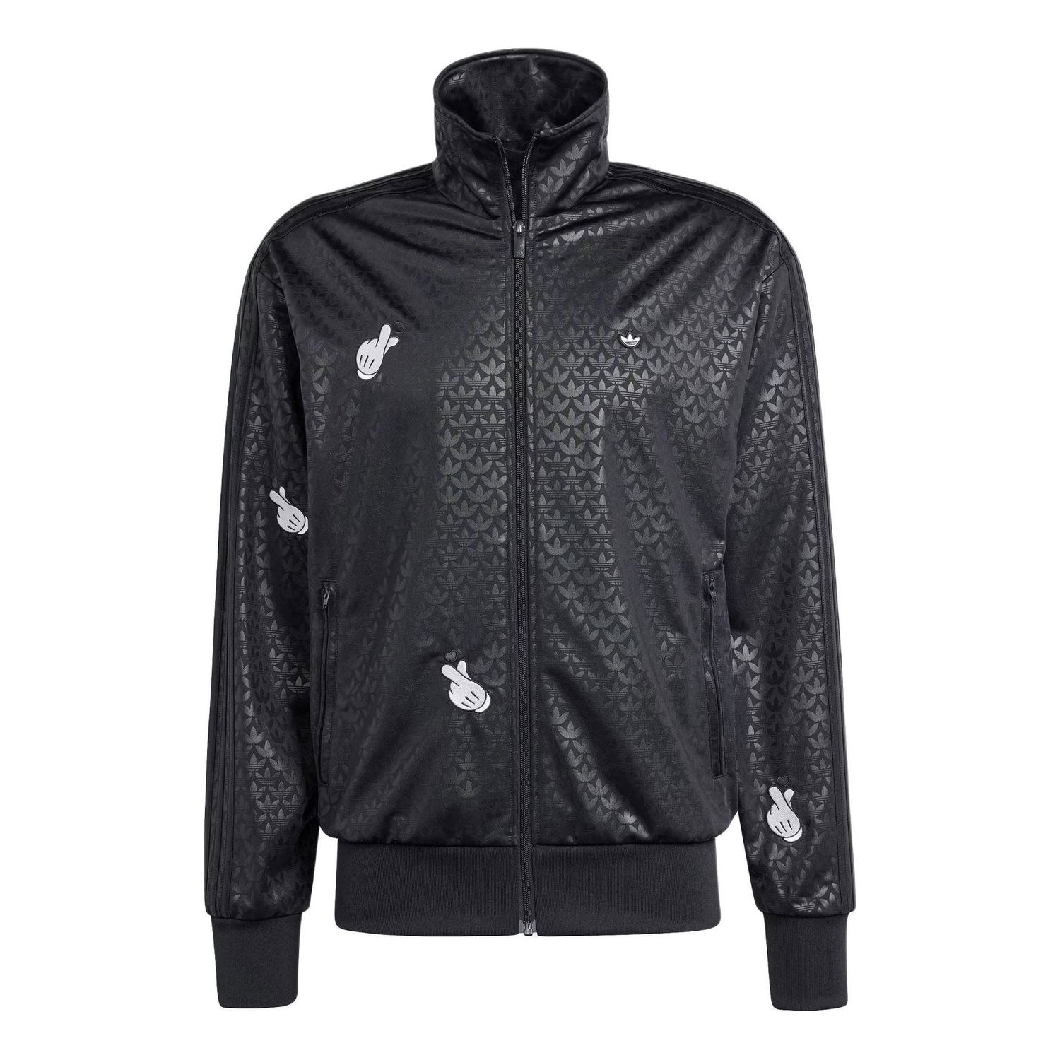Яке бомбър adidas Originals Mickey Mouse Monogram Embroidered Track Jacket Черно | IY2264, 0