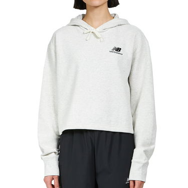 Суитчър New Balance Essentials Uni-ssentials Crop Hoodie Бяло | UT21502_SAH, 2