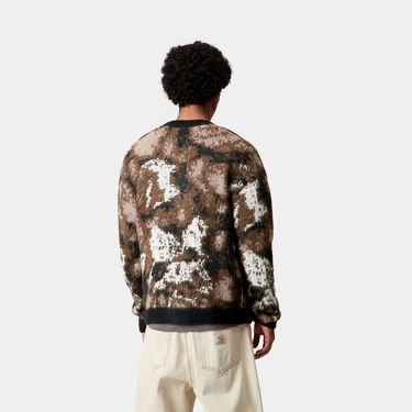 Пуловер Carhartt WIP Carhartt WIP Merton Cardigan Wild Dog Jacquard Кафяво | I035391_9, 1