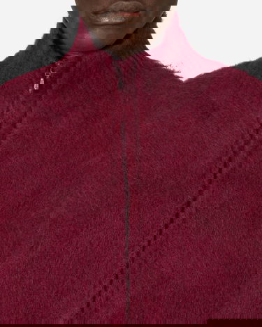 Пуловер Needles Zipped Mohair Cardigan Бургунди | NS283 A, 5