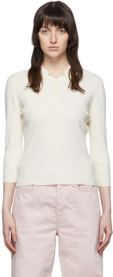 Поло тениска rag & bone Pacey Knit Polo Бяло | WAS22P049WB49, 0