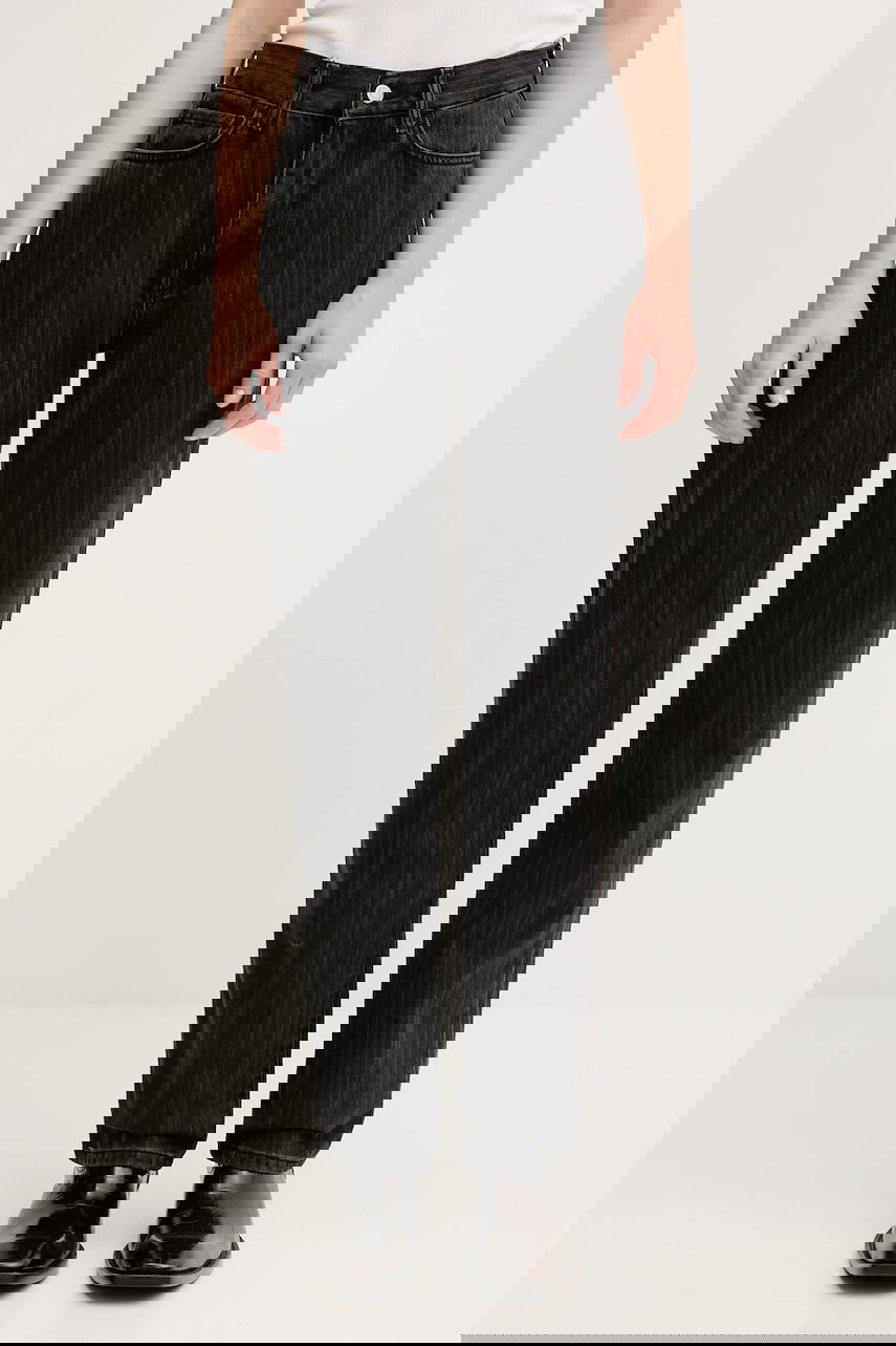 Дънки Carhartt WIP Rylan High Waist Striped Jeans Черно | I035581.32I06, 0