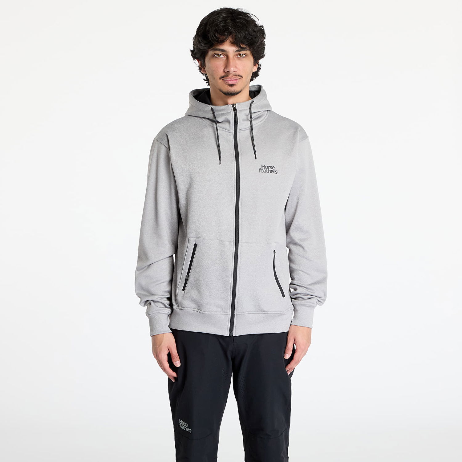 Суитчър Horsefeathers Horsefeathers Callum Zip Hoodie Сиво | TM077B, 0