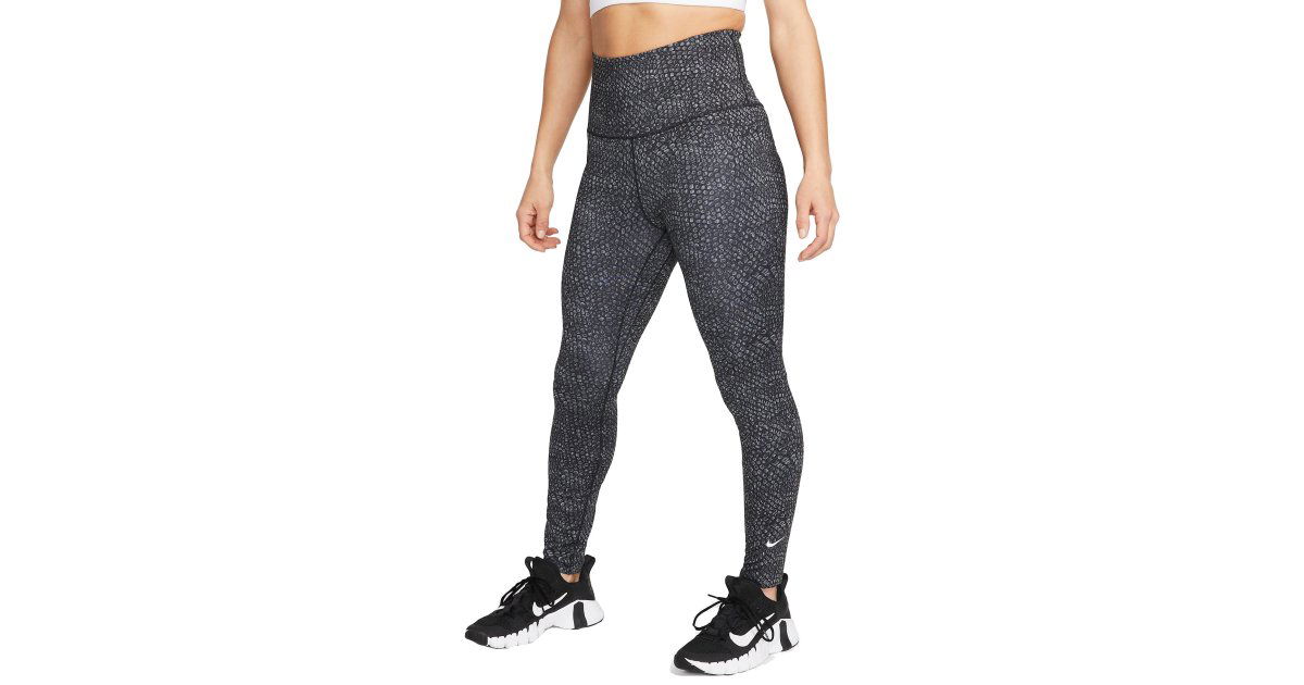 Клинове Nike One High-Waisted 7/8 Printed Leggings Черно | dx0162-010, 1