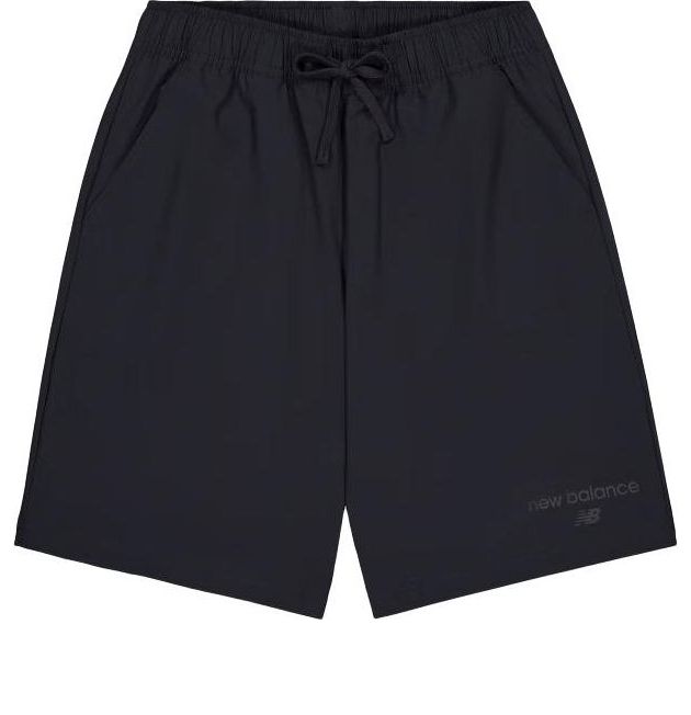 Къси панталони New Balance Woven Logo Shorts Черно | AMS41521-BK